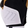 Baseball * | Marucci Blacksmith Full Wrap Batting Gloves | Adult White/Black