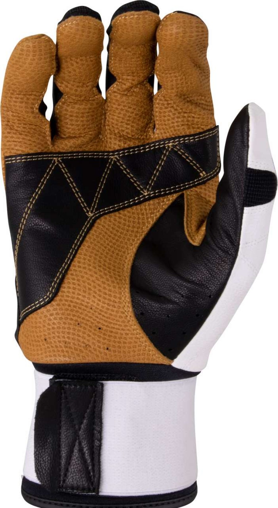 Baseball * | Marucci Blacksmith Full Wrap Batting Gloves | Adult White/Black