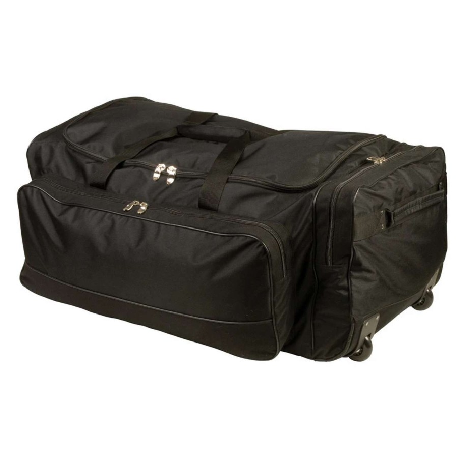 Baseball * | Champion Wheeled Team Equipment Bag Black