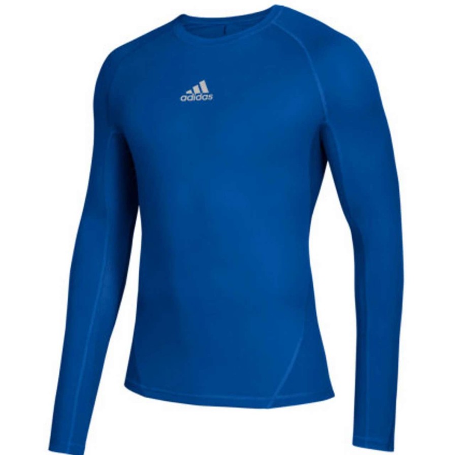 Baseball * | Men'S Longsleeve T-Shirt Thermo Soccer Adidas Alphaskin-Royal