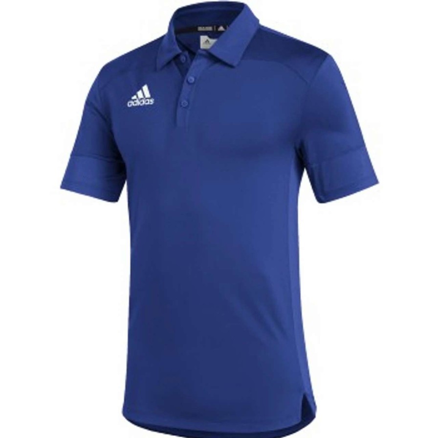 Apparel * | Adidas Tech Polo-Royal/White