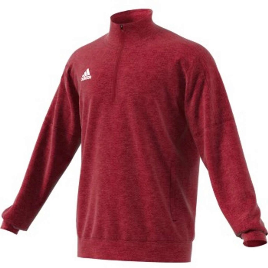 Apparel * | Adidas Adida Ti Qtr Zip Fl Power Rd Mel