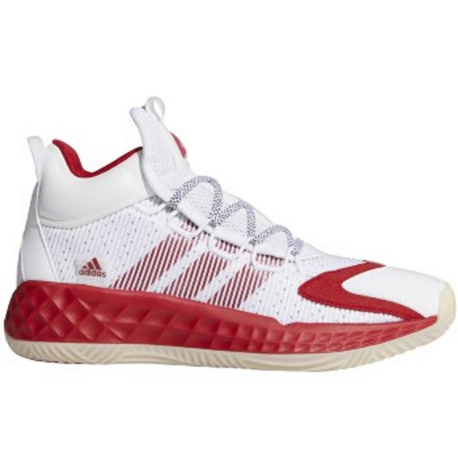 Basketball * | Adidas Pro Boost Mid Cloud White Team Power Red Chalk White