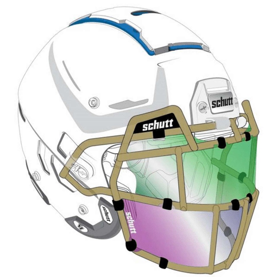 Football * | Schutt Splash Shield, Upper And Lower (Set Of 3 Each) (Clear)