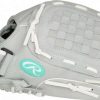 Fastpitch Softball * | Rawlings Sure Catch Fastpitch Glove 11.5 Grey/Mint Rht