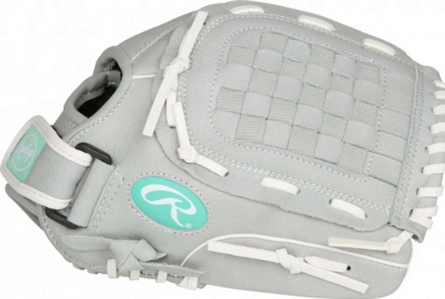 Fastpitch Softball * | Rawlings Sure Catch Fastpitch Glove 11.5 Grey/Mint Rht