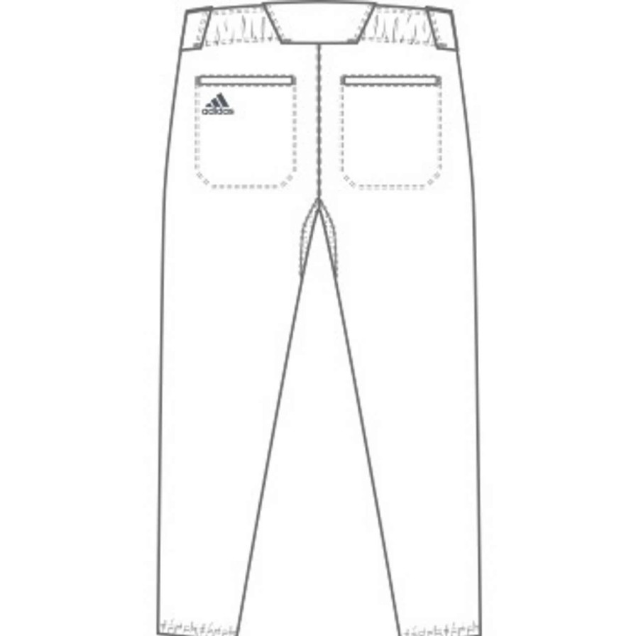 Baseball * | Adidas Diamond King Elite Short Baseball Pant White