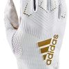 Football * | Adidas Freak 4.0 Adult Padded Gloves, White/Gold