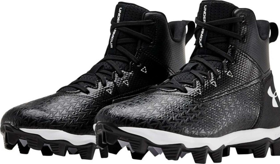 Football * | Under Armour Kids' Hammer Mid Rm Football Cleats Black