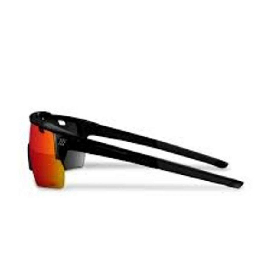 Sunglasses * | Marucci Shield Sunglasses | Adult Black Translucent-Violet W/ Red Mirror