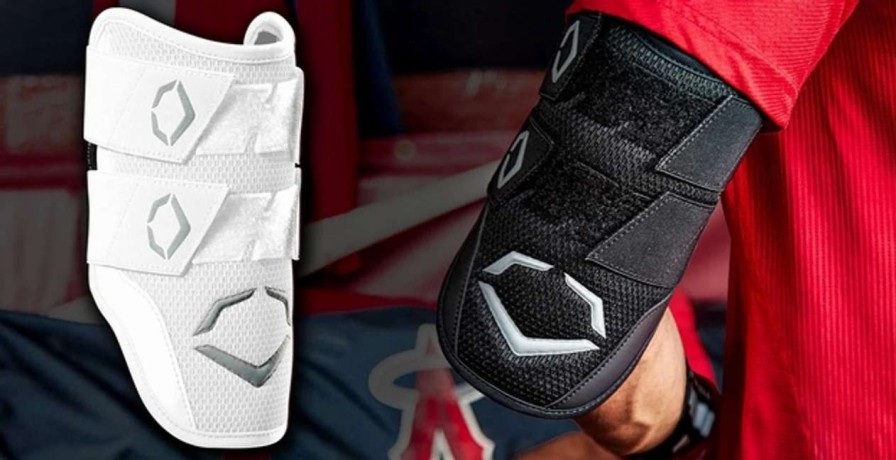 Baseball * | Evoshield Pro-Srz White Batter'S Double Strap Elbow Guard