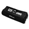 Football * | Wilson Sports Football Rolling Bag Holds 12, Black/White